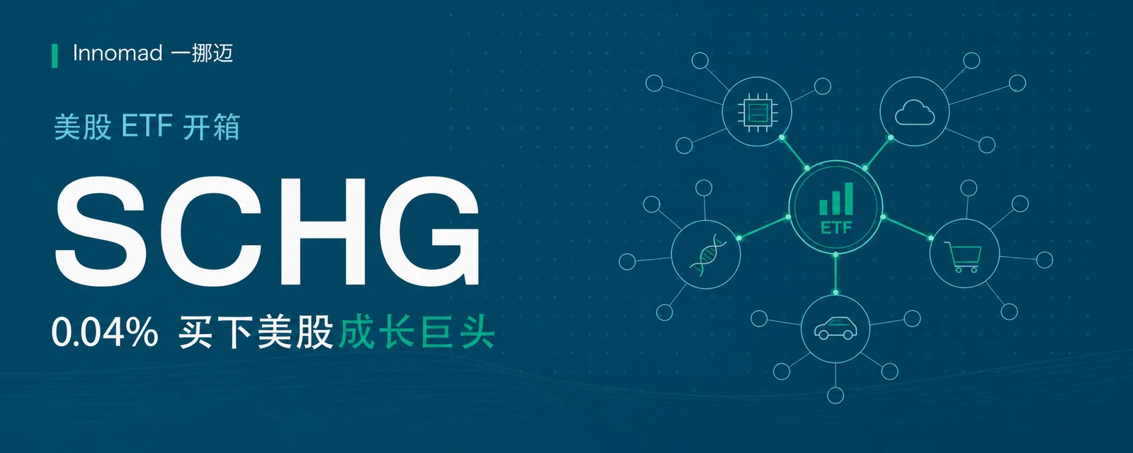 美股 ETF 开箱|SCHG:0.04% 买下美股成长巨头,它和纳指到底有什么不同?